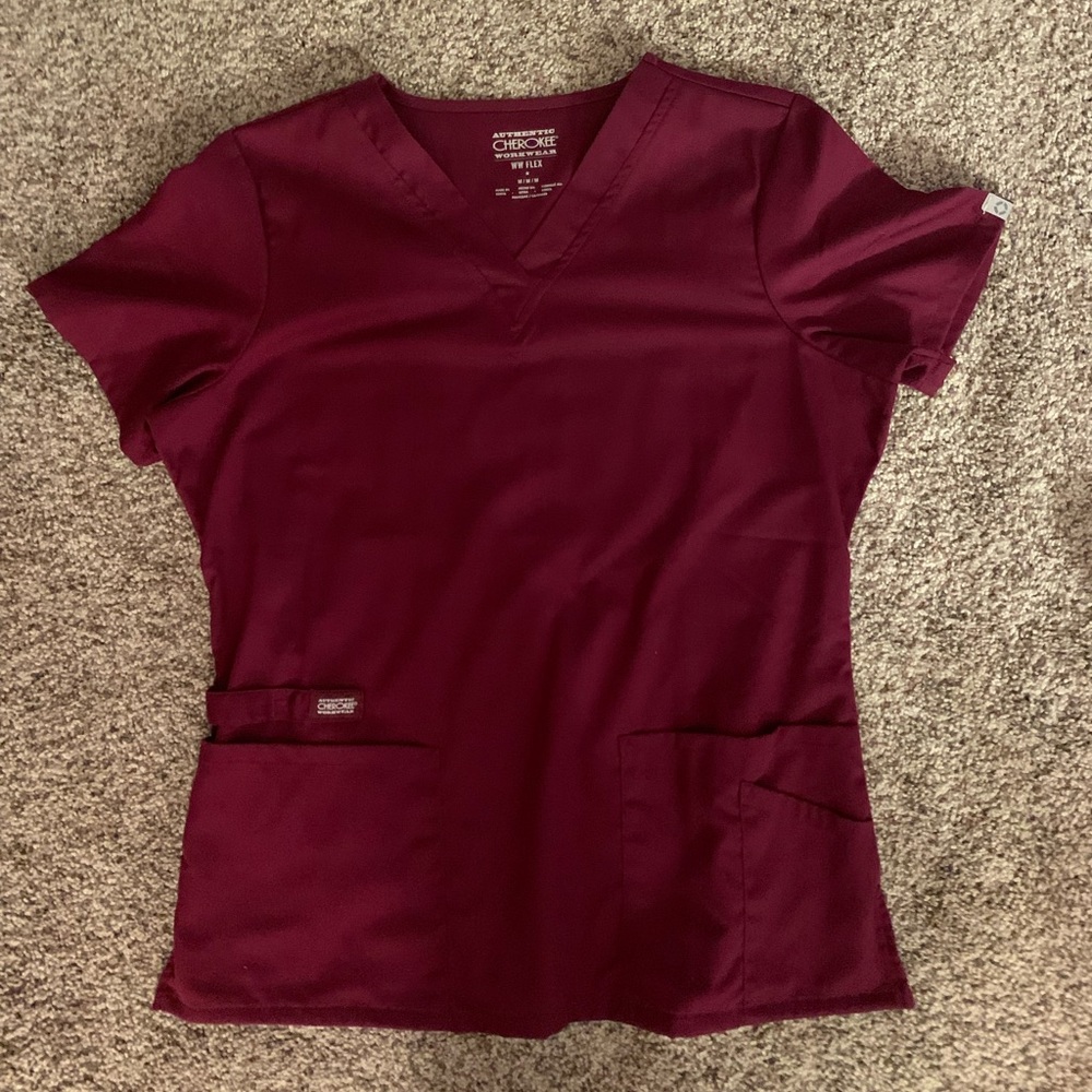 Scrub top and bottom